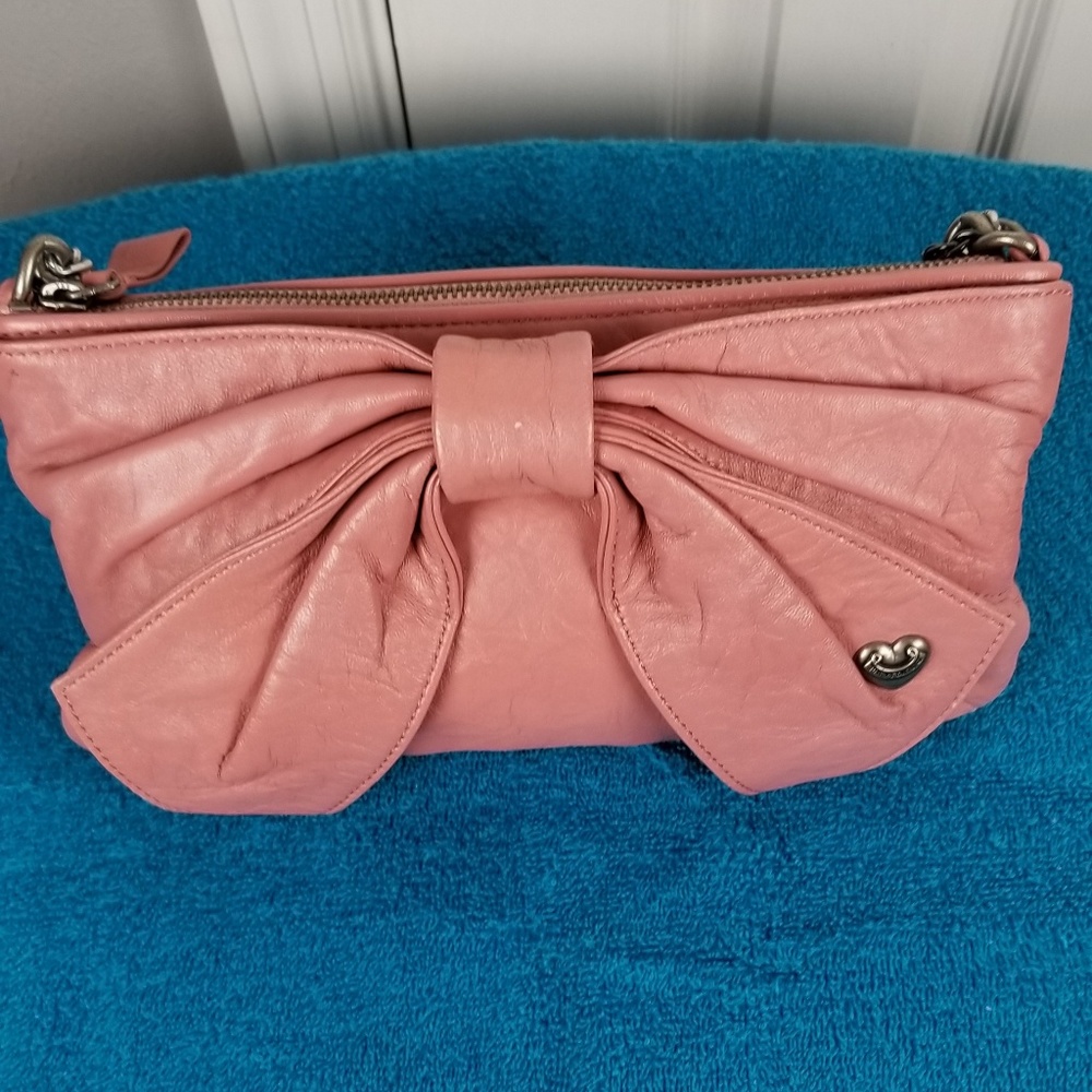 Juicy Couture Leather purse metal chain handle